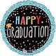18" Graduation Confetti Mylar Balloon (H15)