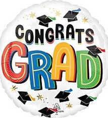 17" Bright Future Congrats Grad Mylar Balloon (H13)