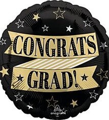 17" Congrats to the Grad Mylar Balloon (H9)
