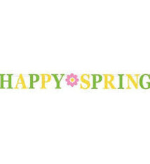 Happy Spring Ribbon Banner