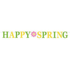 Happy Spring Ribbon Banner