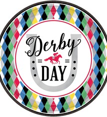 Derby Day Round Plates, 9"