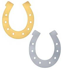 Foil Horseshoe Cutouts