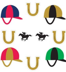 Jockey Helmet Cutouts