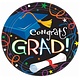 9'' Graduation Dinner Plates, 50-Pack