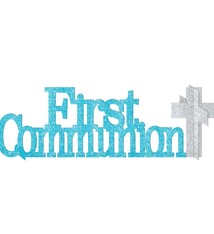 1st Communion Centerpiece - Blue