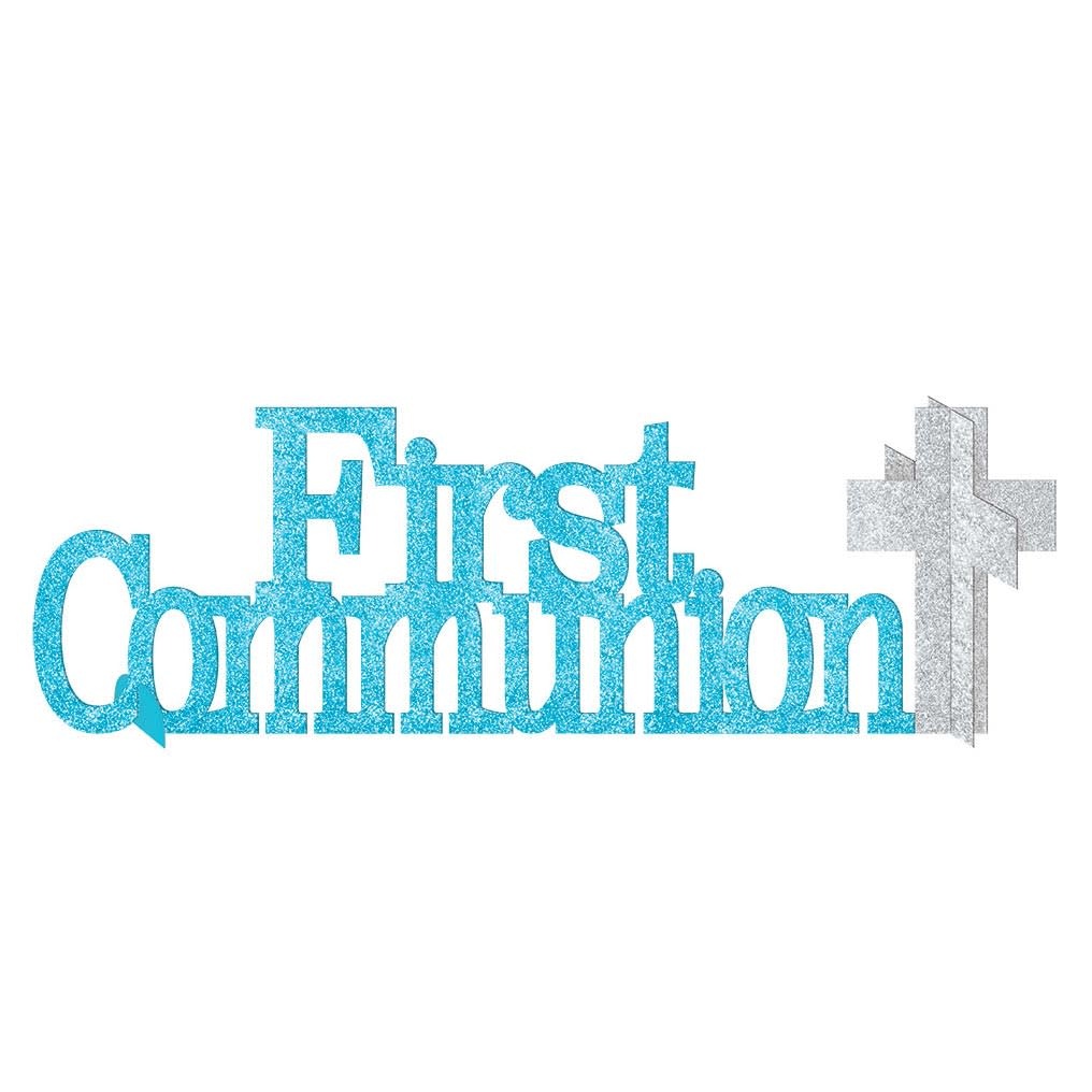1st Communion Centerpiece - Blue