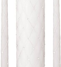 White Quilted Unity Candle Set