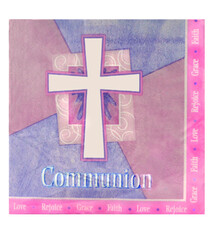 Rejoice Communion Pink Beverage Napkins 36 Ct