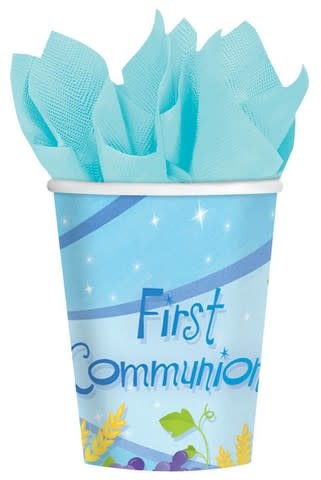 9 Oz. Blue First Communion Cups