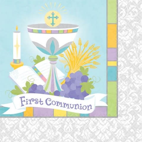 Joyous Communion Beverage Napkins (36 Count)