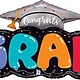 32" Congrats Grad Balloon Letters Super Shape Balloon (H19)