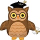 30" Graduate Wise Owl Super Shape Mylar Balloon (H20)