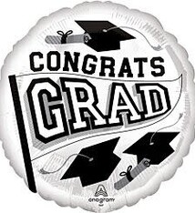 17" School Colors Be True to Your School - White (H2)