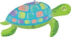 38" Under the Sea Turtle Shape Mylar Balloon