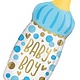31" Baby Boy Bottle Shape Mylar Balloon