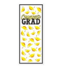 Congrats Grad Door Cover Yellow