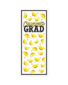 Congrats Grad Door Cover Yellow