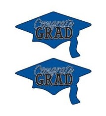 Congrats Grad Cutouts Blue