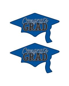 Congrats Grad Cutouts Blue