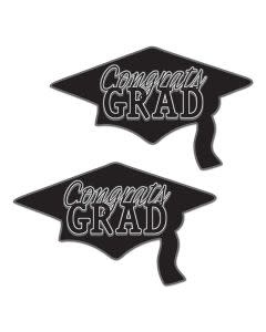 Congrats Grad Cutouts Black