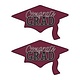 Congrats Grad Cutouts Burgundy