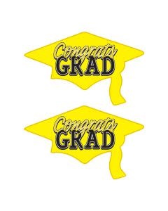 Congrats Grad Cutouts Yellow