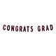 Foil Congrats Grad Streamer Burgundy