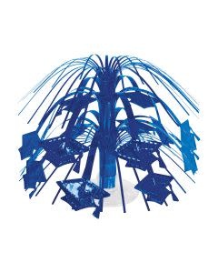 Grad Cap Mini Cascade Centerpiece Blue