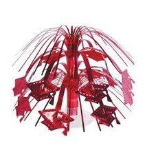 Grad Cap Mini Cascade Centerpiece Red
