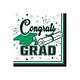 Congrats Grad Beverage Napkins Green