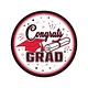 7" Congrats Grad Plates Red