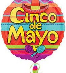 18" Cinco De Mayo Celebration Mylar Balloon
