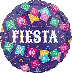 17" Fiesta Time Mylar Balloon