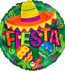 17" Fiesta Festive Mylar Balloon