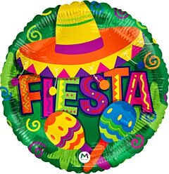 17" Fiesta Festive Mylar Balloon