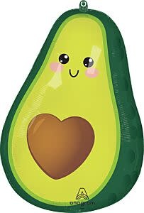 24" Food Friends Avocado Super Shape Mylar Balloon