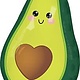 24" Food Friends Avocado Super Shape Mylar Balloon