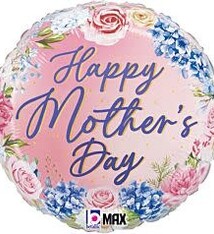 18" Hydrangea Mothers Day Mylar Balloon