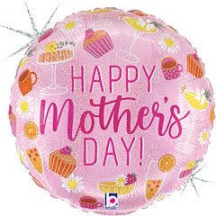 18" Mothers Day Brunch Mylar Balloon