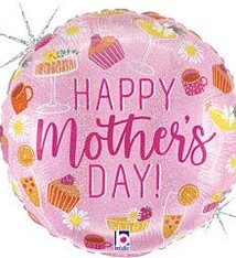 18" Mothers Day Brunch Mylar Balloon