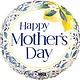 18" Mothers Day Mediterranean Tiles Mylar Balloon