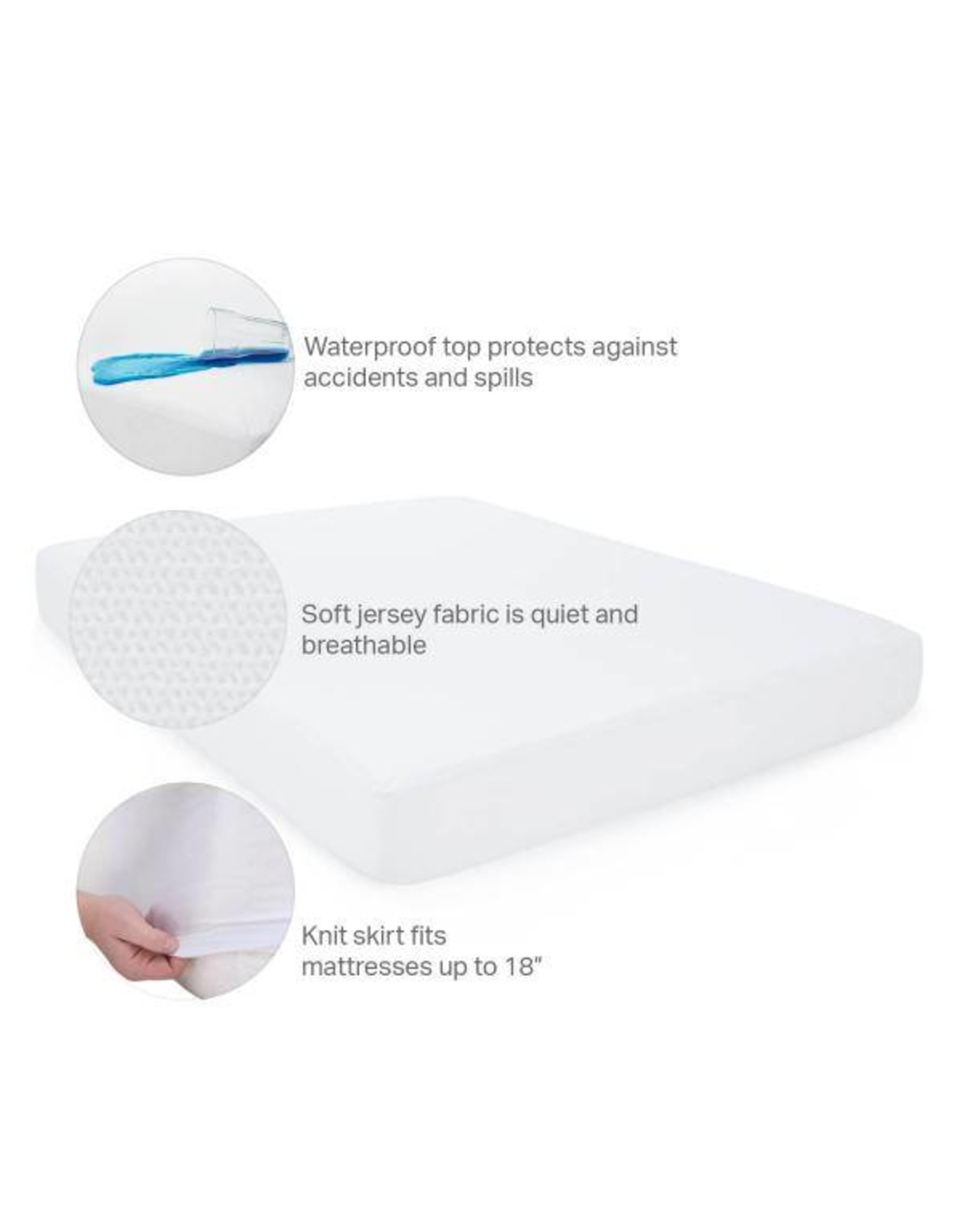 WK0PTTMP Jersey Mattress Protector - Furniture Central