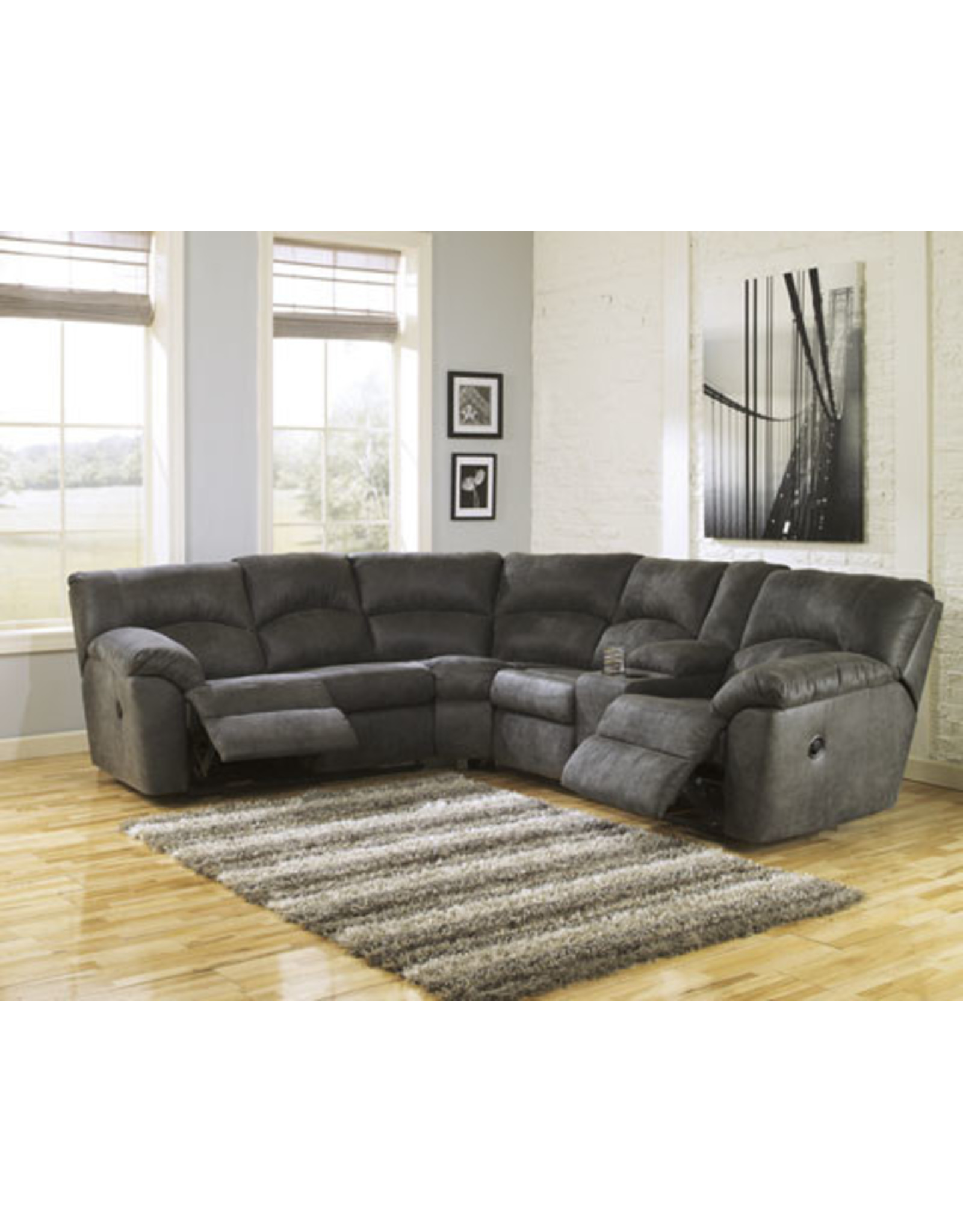 Tambo 27801 Reclining Sectional Pewter