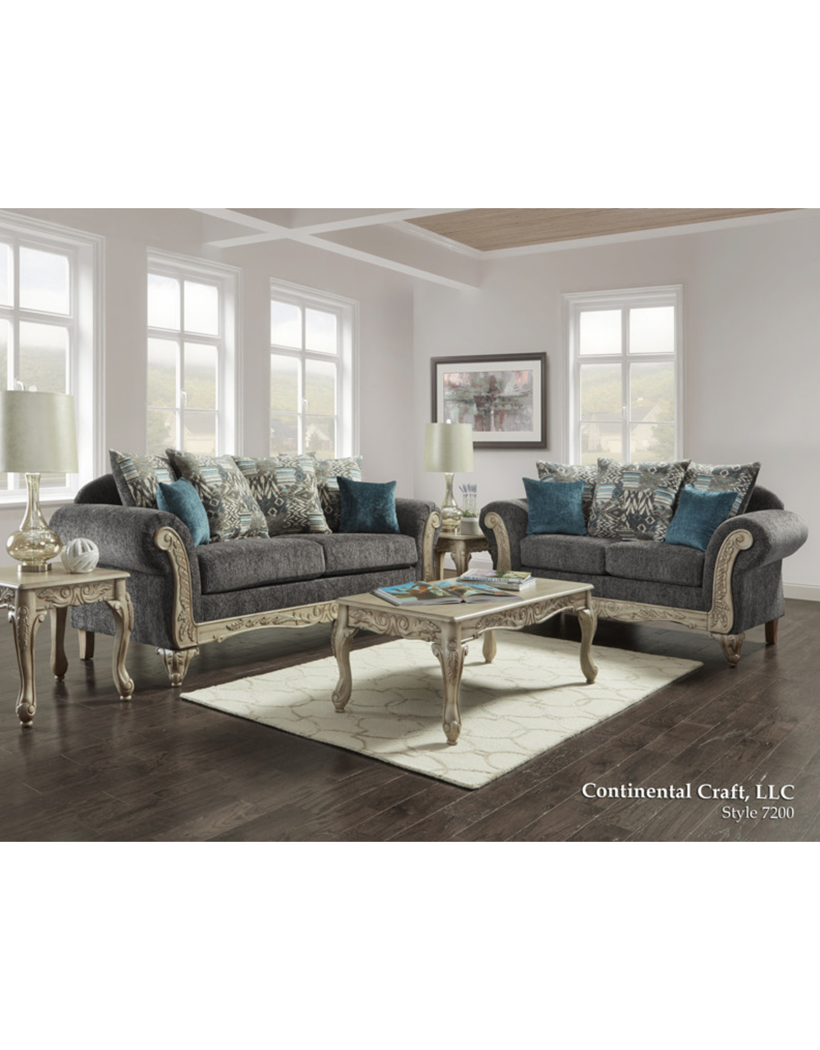 7200 Loveseat Carson Gray