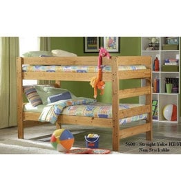 720 Solid Wood Twin/Twin Bunkbed w/Mattresses