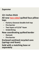 MA- Single Pillow Top QUEEN Mattress/Box set