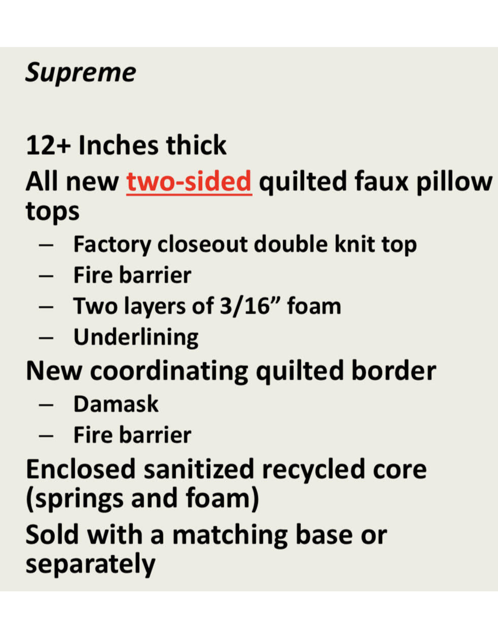 MA- Single Pillow Top QUEEN Mattress/Box set