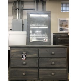 2956/251 Dresser/Mirror Gray CLOSEOUT