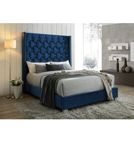 Blue Megan King Bed